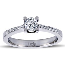 Lova Toplam 0,55 Karat Pırlanta Tektaş Yüzük 1020145