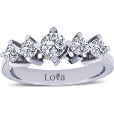 Lova 0,85 Karat Pırlanta Beştaş Yüzük 1020193