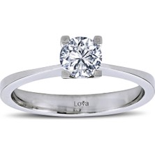 Lova F Renk 0,55 Karat Pırlanta Tektaş Yüzük 1030010