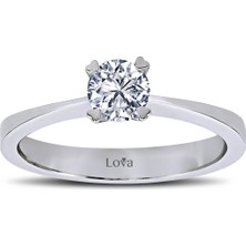 Lova F Renk 0,42 Karat Pırlanta Tektaş Yüzük 1030061