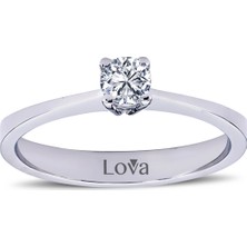 Lova H Renk 0,23 Karat Pırlanta Tektaş Yüzük 1030062