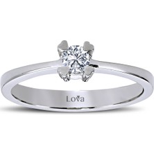 Lova G Renk 0,16 Karat Pırlanta Tektaş Yüzük 1030091