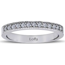 Lova 0,19 Karat Pırlanta Yarımtur Yüzük 1030151