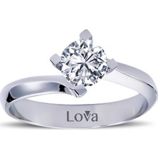 Lova F Renk 0,70 Karat Pırlanta Tektaş Yüzük 1030167