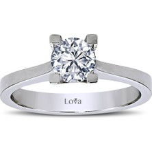 Lova D Renk 0,70 Karat Pırlanta Tektaş Yüzük 1040020