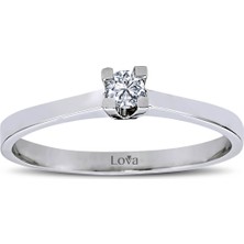 Lova G Renk 0,13 Karat Pırlanta Tektaş Yüzük 1040022