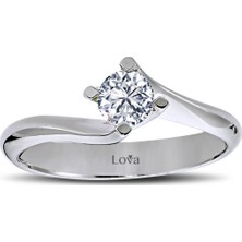 Lova H Renk 0,31 Karat Pırlanta Tektaş Yüzük 1040053
