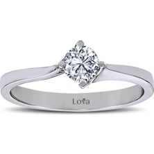 Lova F Renk 0,33 Karat Pırlanta Tektaş Yüzük 1040057