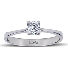 Lova E Renk 0,20 Karat Pırlanta Tektaş Yüzük 1040064