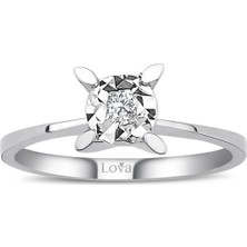 Lova 0,60 Karat Efektli Pırlanta Tektaş Yüzük 1040106