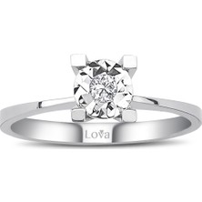 Lova 0,60 Karat Efektli Pırlanta Tektaş Yüzük 1040109