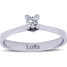 Lova G Renk 0,13 Karat Pırlanta Tektaş Yüzük 1050001