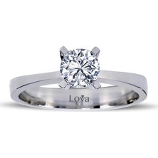 Lova F Renk 0,53 Karat Pırlanta Tektaş Yüzük 1050039