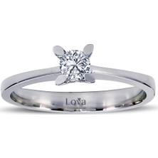 Lova E Renk 0,24 Karat Pırlanta Tektaş Yüzük 1050042