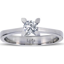Lova E Renk 0,30 Karat Pırlanta Tektaş Yüzük 1050046