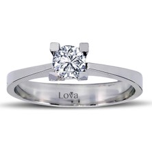 Lova E Renk 0,35 Karat Pırlanta Tektaş Yüzük 1050052