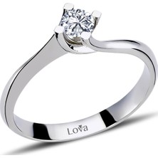 Lova F-VS2 0,21 Karat Pırlanta Tektaş Yüzük 1050079