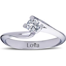 Lova F Renk 0,24 Karat Pırlanta Tektaş Yüzük 1050084