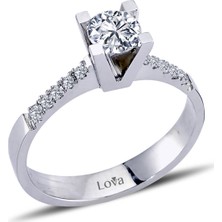 Lova Toplam 0,53 Karat Pırlanta Tektaş Yüzük 1050093