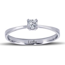 Lova G Renk 0,13 Karat Pırlanta Tektaş Yüzük 1050133