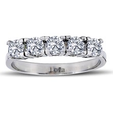 Lova G Renk 0,65 Karat Pırlanta Beştaş Yüzük 1050201