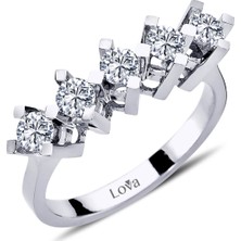 Lova F Renk 0,83 Karat Pırlanta Beştaş Yüzük 1050223