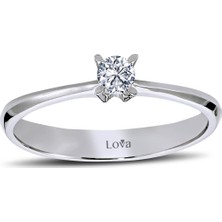 Lova G Renk 0,13 Karat Pırlanta Tektaş Yüzük 1060032
