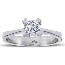Lova D Renk 0,43 Karat Pırlanta Tektaş Yüzük 1070004