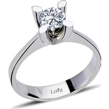 Lova D Renk 0,59 Karat Pırlanta Tektaş Yüzük 1070020