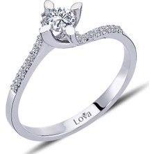 Lova Toplam 0,30 Karat Pırlanta Tektaş Yüzük 1070057