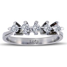Lova 0,33 Karat Pırlanta Beştaş Yüzük 1070072
