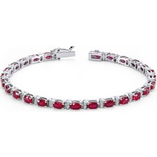 Lova Pırlantalı Oval Yakut Bileklik 4080004