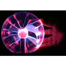 Buffer Plasma Storm Lamp - Müzikli Işıklı Plazma Küre Sihirli Cadı Küresi Plazma Küre Gece Lamba