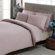 Taç Premium Basic King Size Pamuk Saten Nevresim Takımı Lila