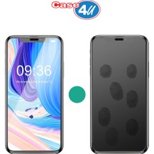 Case 4U Apple iPhone XS Max - iPhone 11 Pro Max Tam Kaplayan Tamperli Cam Ekran Koruyucu Curved Kırılmaz Kenar Siyah