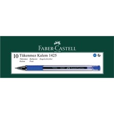 Faber-Castell 1425 0;7 Mm İğne Uç Tükenmez Mavi 10'lu Kutu