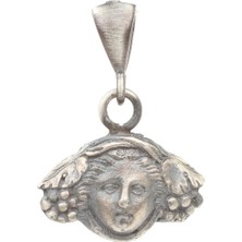 Nusret Takı 925 Ayar Gümüş Medussa Figürlü Madalyon Kolye Ucu