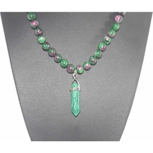 Rd Ekoavm Malahit Doğal Taş Kolye Rdtskly009