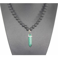 Rd Ekoavm Malahit Doğal Taş Kolye Rdtskly016