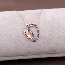 Sümer Telkari Rose Gümüş Ilk Adım Tasarımlı Kolye 3761