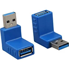 Keepro usb 3.0 dişi erkek 90 derce L tipi usb3.0 dirsek çevirici adaptör