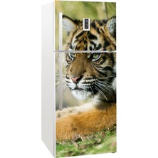 Tilki Dünyası Buzdolabı Kapağı Kaplama Sticker 0015