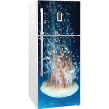 Tilki Dünyası Buzdolabı Kapağı Kaplama Sticker 0073