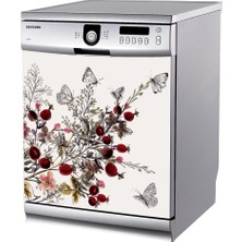 Tilki Dünyası Bulaşık Makinesi Kapak Sticker 0027