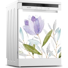 Tilki Dünyası Bulaşık Makinesi Kapak Sticker 0044