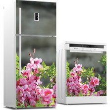 Tilki Dünyası Buzdolabı ve Bulaşık Makinesi Takım Sticker 0009