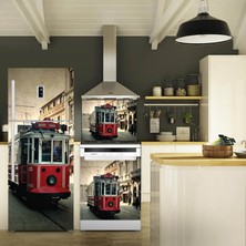 Tilki Dünyası Buzdolabı, Bulaşık Makinesi ve Ocak Arkası Set Yapışkanlı Folyo 0028