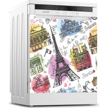 Tilki Dünyası Paris Buzdolabı, Bulaşık Makinesi ve Ocak Arkası Set Yapışkanlı Folyo 0037