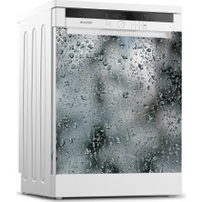 Tilki Dünyası Su Damlaları Bulaşık Makinesi Kapak Stickerı 0066