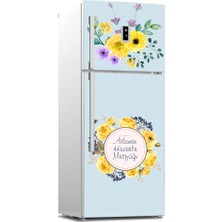 Tilki Dünyası Buzdolabı Kapağı Kaplama Sticker 0147